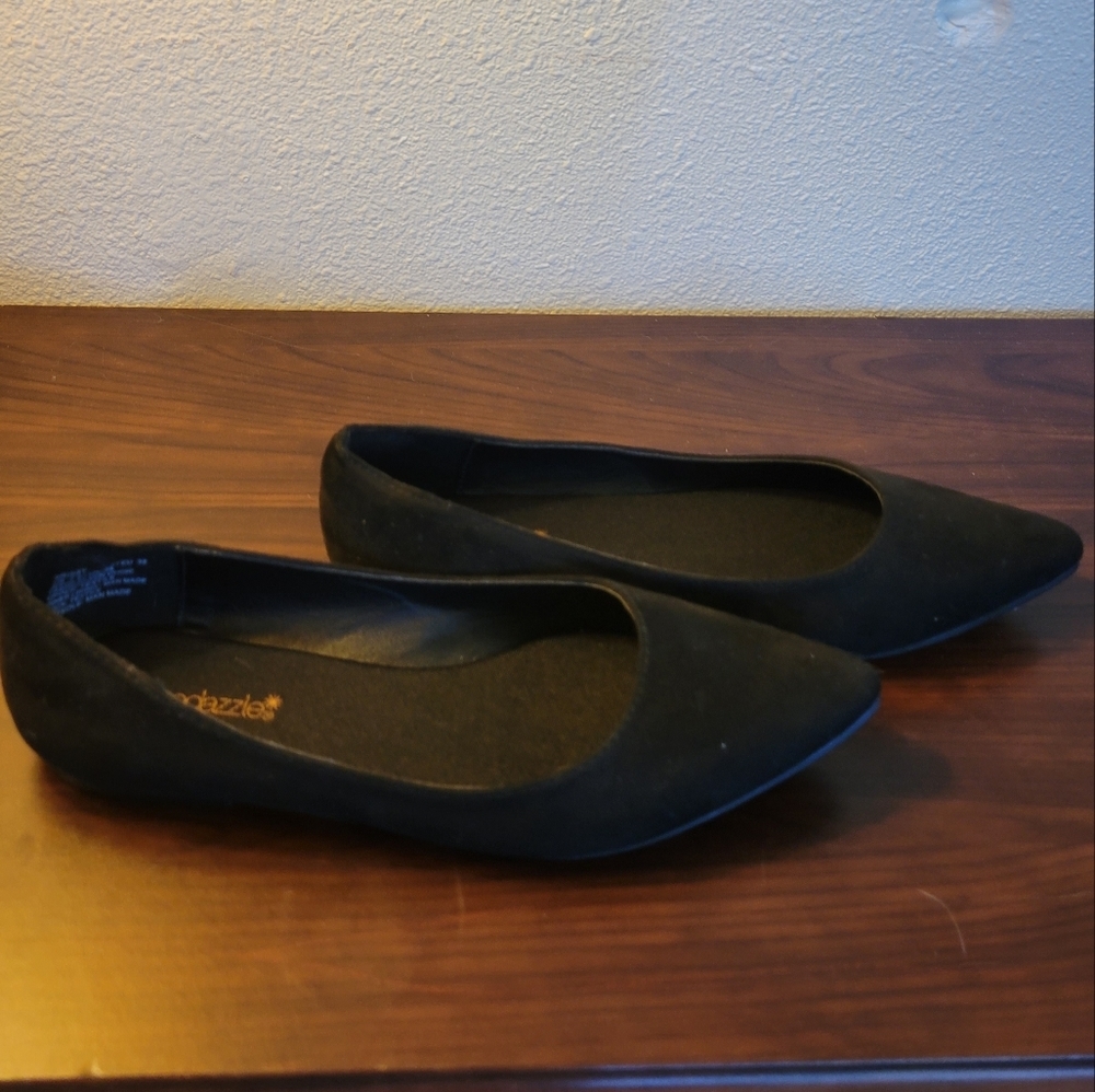 New Shoe Dazzle Krissy Pointed Ballet Flat Slip On Size 7.5 New
